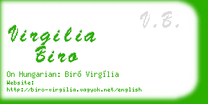 virgilia biro business card